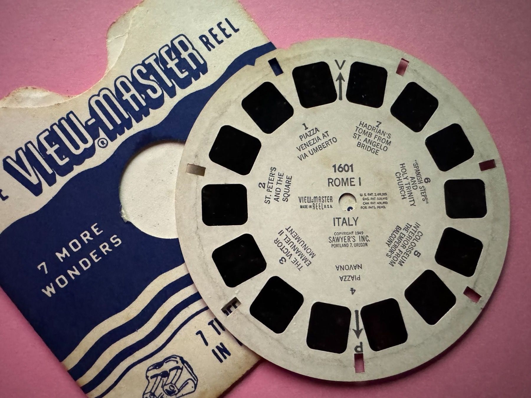 View-master Giocattoli: View-Master 3D: Nr. 1601 ROME I ITALY – Usato da Tegerfelden venduto da siebenmacky 2