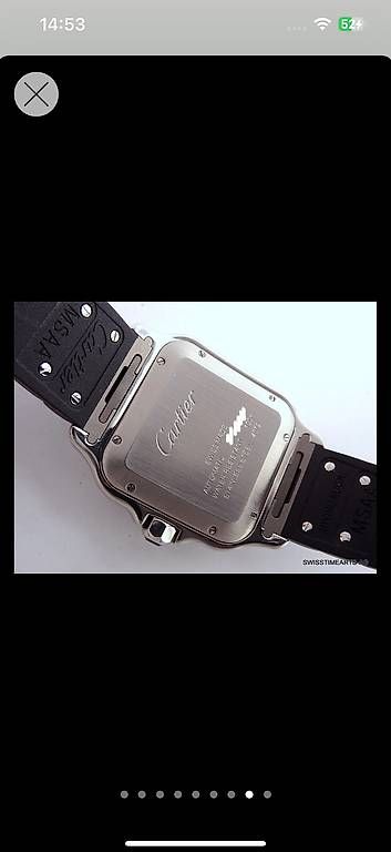 Montres: Cartier Santos ADLC – D'occasion à Trimmis par VP8 3