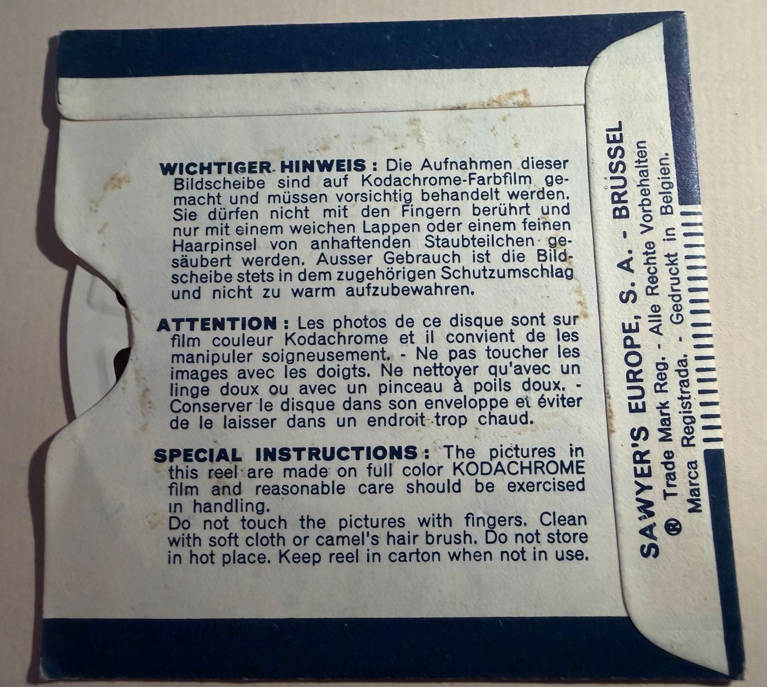 View-master Giocattoli: View-Master 3D: Nr. 1504 GARMISCH - PARTENKIRCHEN im Winter – Usato da Tegerfelden venduto da siebenmacky 1
