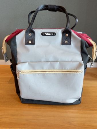 7clozds Rucksack/Tasche rot,schwarz,grau