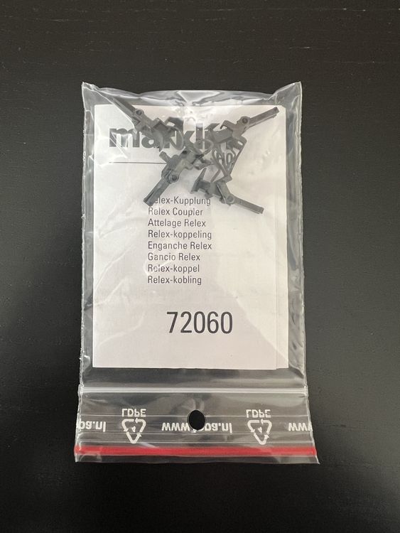 Märklin 72060 – Relex-Kupplung, H0 – 10 Kupplungsköpfe, Passend Für NEM 362, Ideal Für Anlagenbau Und Sammler