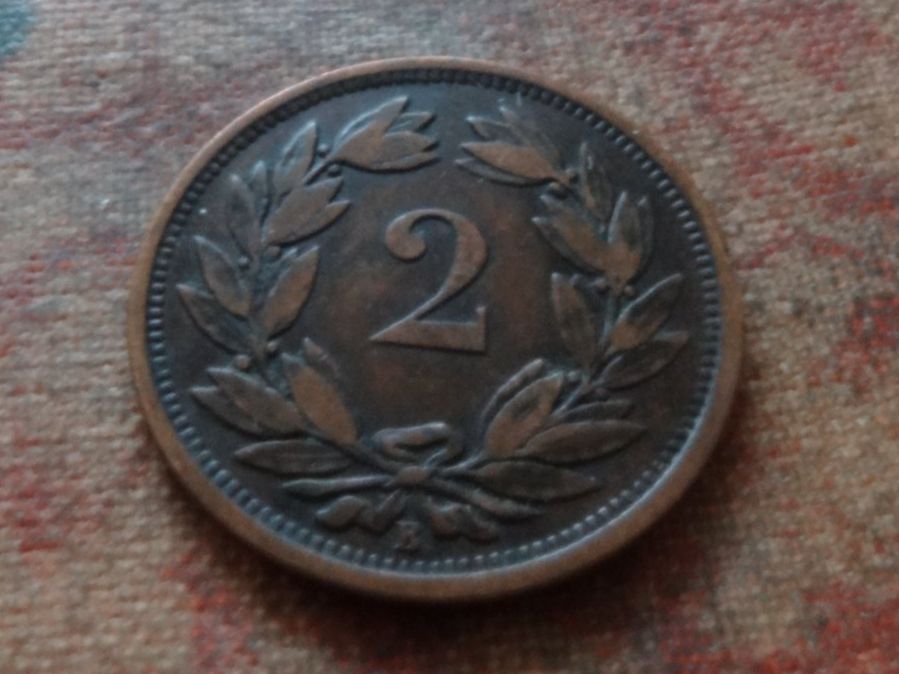 Tutti le monete: 2 Rp. 1879  (B) – Usato da Romanel-sur-Lausanne venduto da Swift13 1