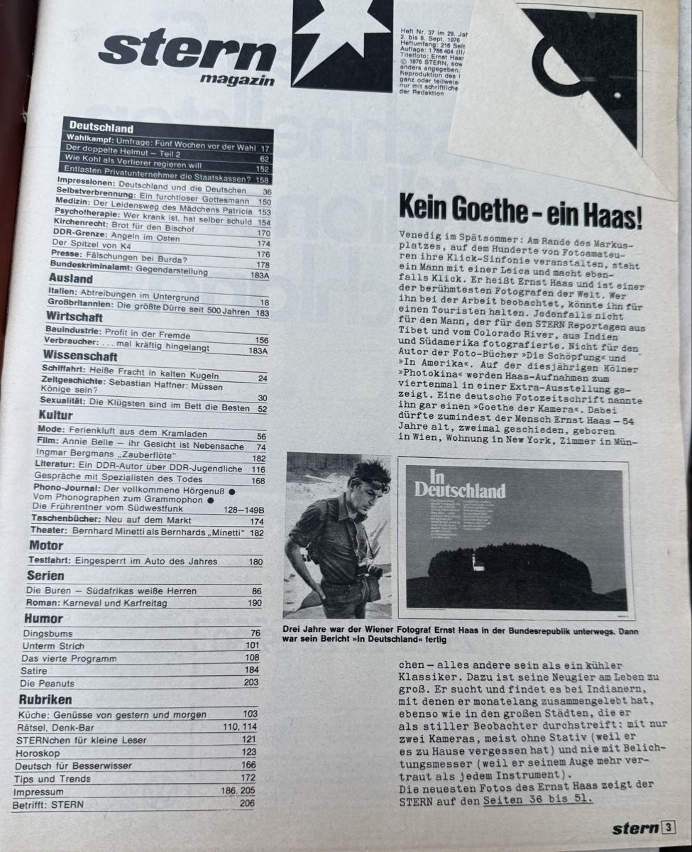Riviste & Magazine: STERN-2.Sept.1976-204S. – Usato da hunzenschwil venduto da Oldipark 1