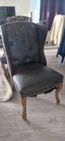 4 × Riviera Maison Esszimmerstühle im Vintage-Look mit wunde