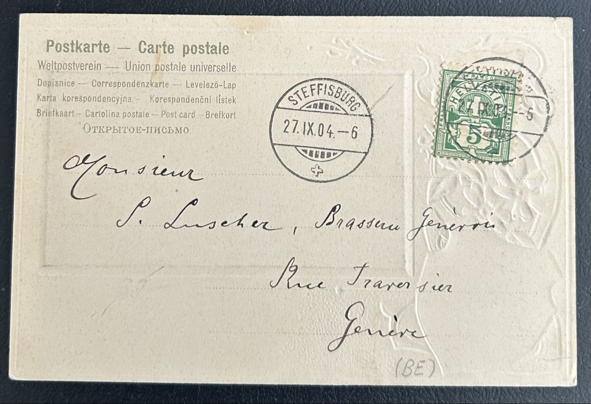 Cartoline postali: Prägekarte Thun 1904 – Usato da Horw venduto da Tellbub 1