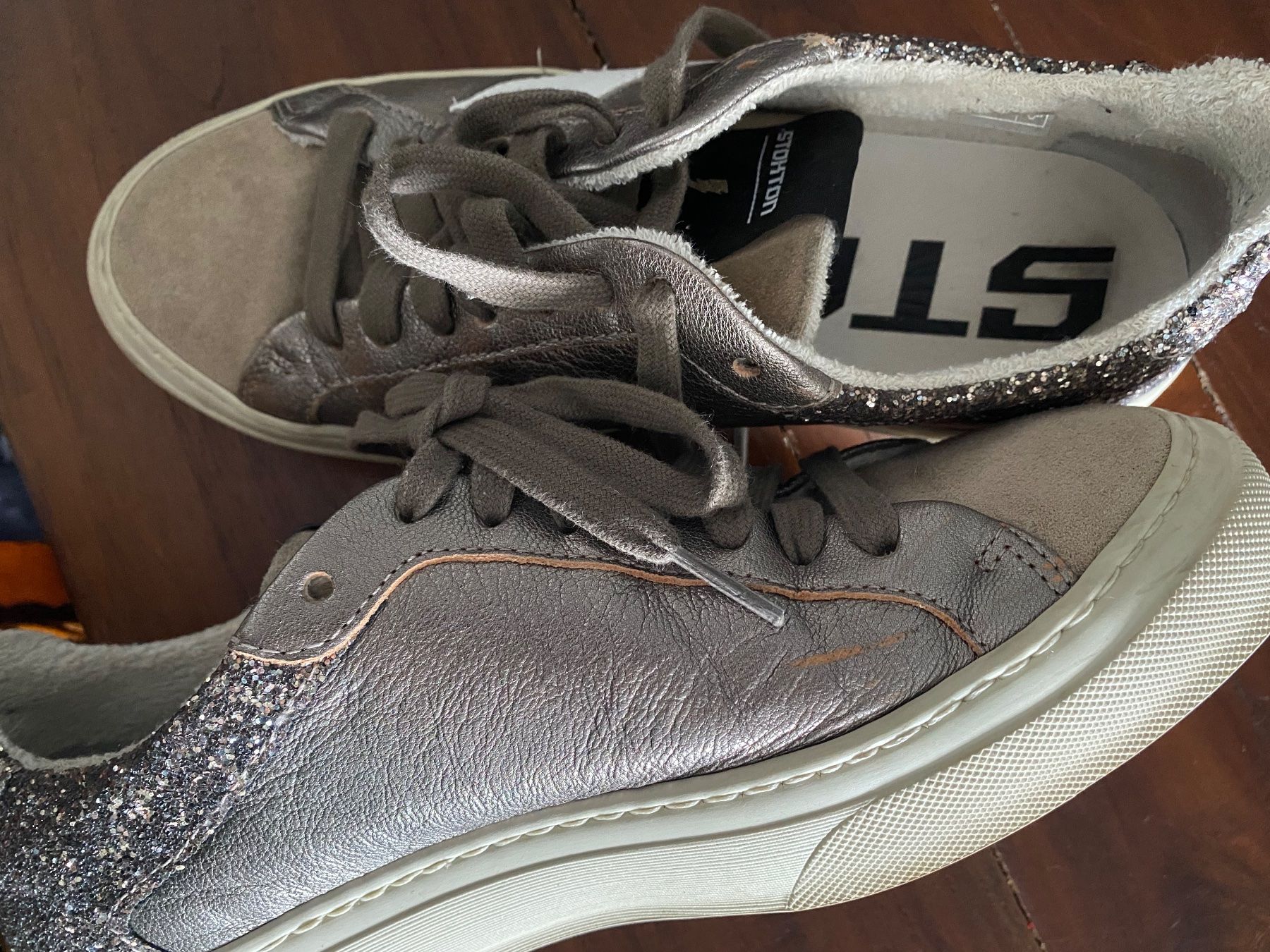 Damenschuhe: STOKTON Italy - Leder Sneaker Gr. 38 – Gebraucht aus Besazio von lionheart63 9