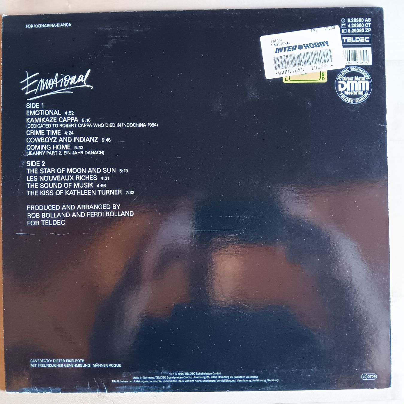 Dischi in vinile: Falco Vinyl Emotional  – Usato da Chur venduto da chr_b2cn 1
