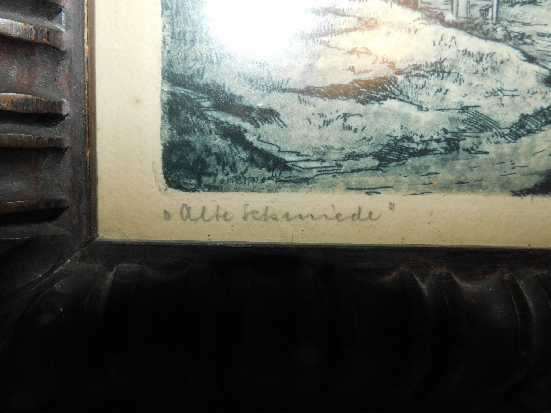 Grafica & Litografie: Litho handsignierte alte Schmiede Graphik   22 x 17 cm – Usato da Sursee venduto da 76 5