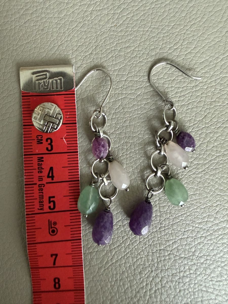 Orecchini pendenti & Orecchini a lobo: Boho Multi-gemstone Dangle Earrings Edelstein-Ohrringe – Nuovo (secondo la descrizione) da Zürich venduto da Allwelcome 5