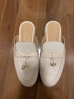 Sommerliche Mules, hellbeige, Gr. 38 - Top Zustand!