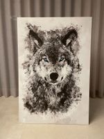 Leinwandbild - Wolf - Masse: 120 x 80 cm
