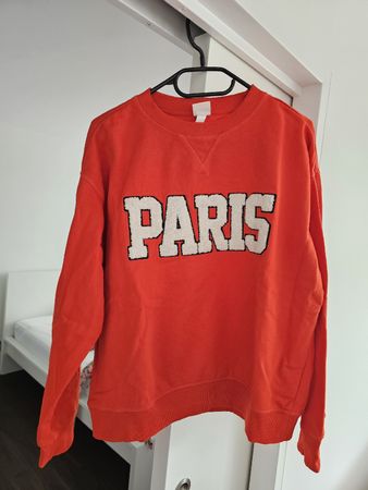 H&M PARIS Sweater Grösse S Rot Damen Sweatshirt / Pulloer