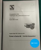 Sachs 502/1A CH Ersatzteilliste August 1974