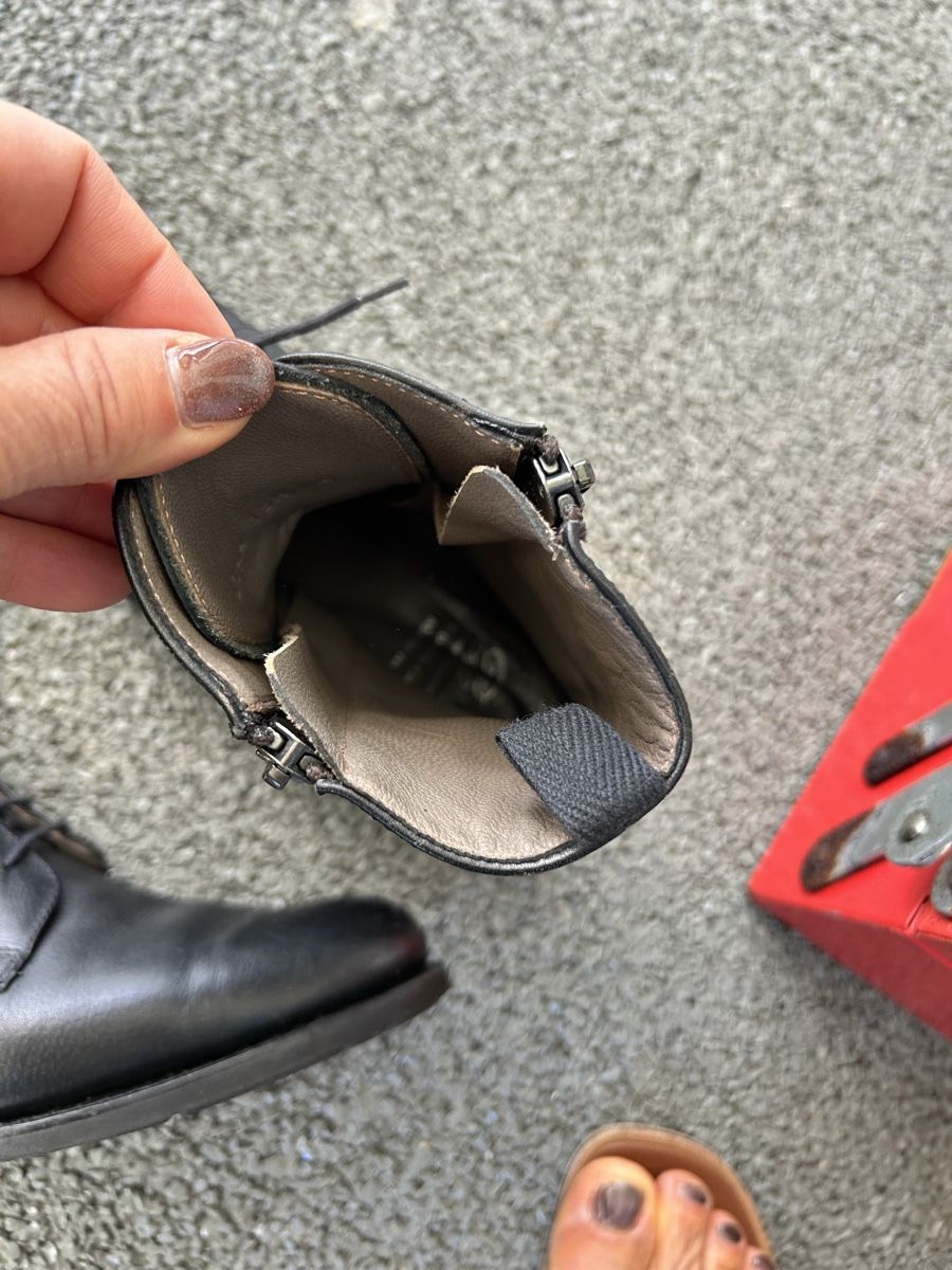 Paraboot Scarpe da donna: Bottines Paraboot cuir noir lacées fermeture éclair – Usato da Lully VD venduto da Garance040 3