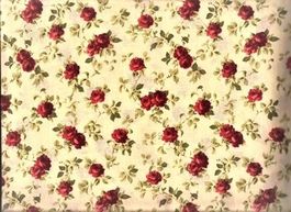 Baumwollstoff 40 x 160 cm  Streuröschen