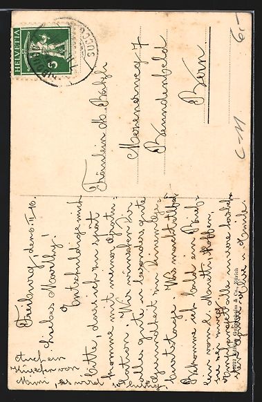 Cartoline postali: Schweiz, Mitglieder des Bundesrates 1916 – Usato da Berlin venduto da bartko-reher 1
