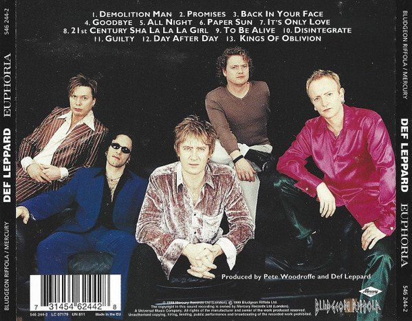 CD: CD Def Leppard - Euphoria (1999) – Usato da Möriken AG venduto da mineralia 1