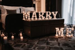 Lettres leds Marry Me