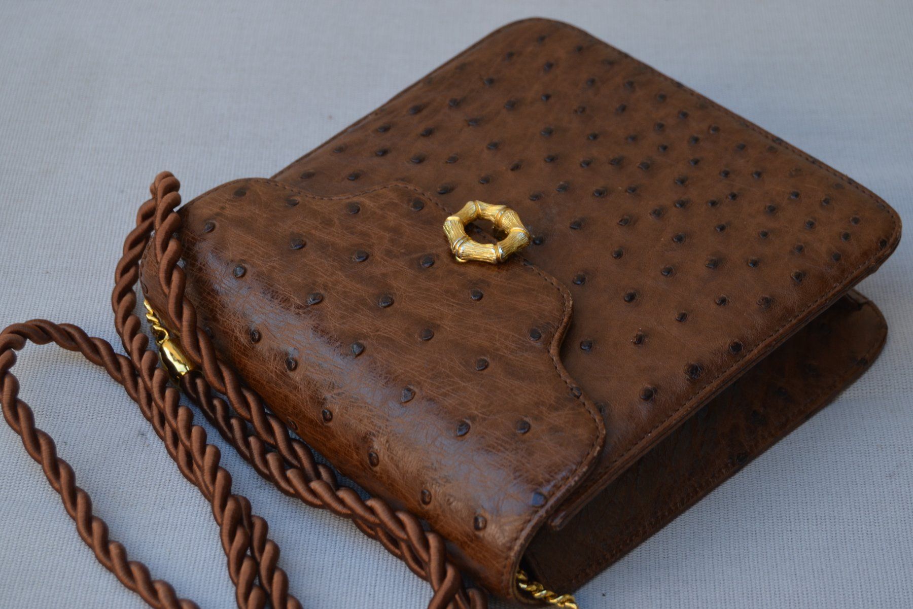 Taschen für Damen: Gurtner Tasche - Straußenleder / sac - cuir d'autruche – Gebraucht aus Collonges von Auganien 4