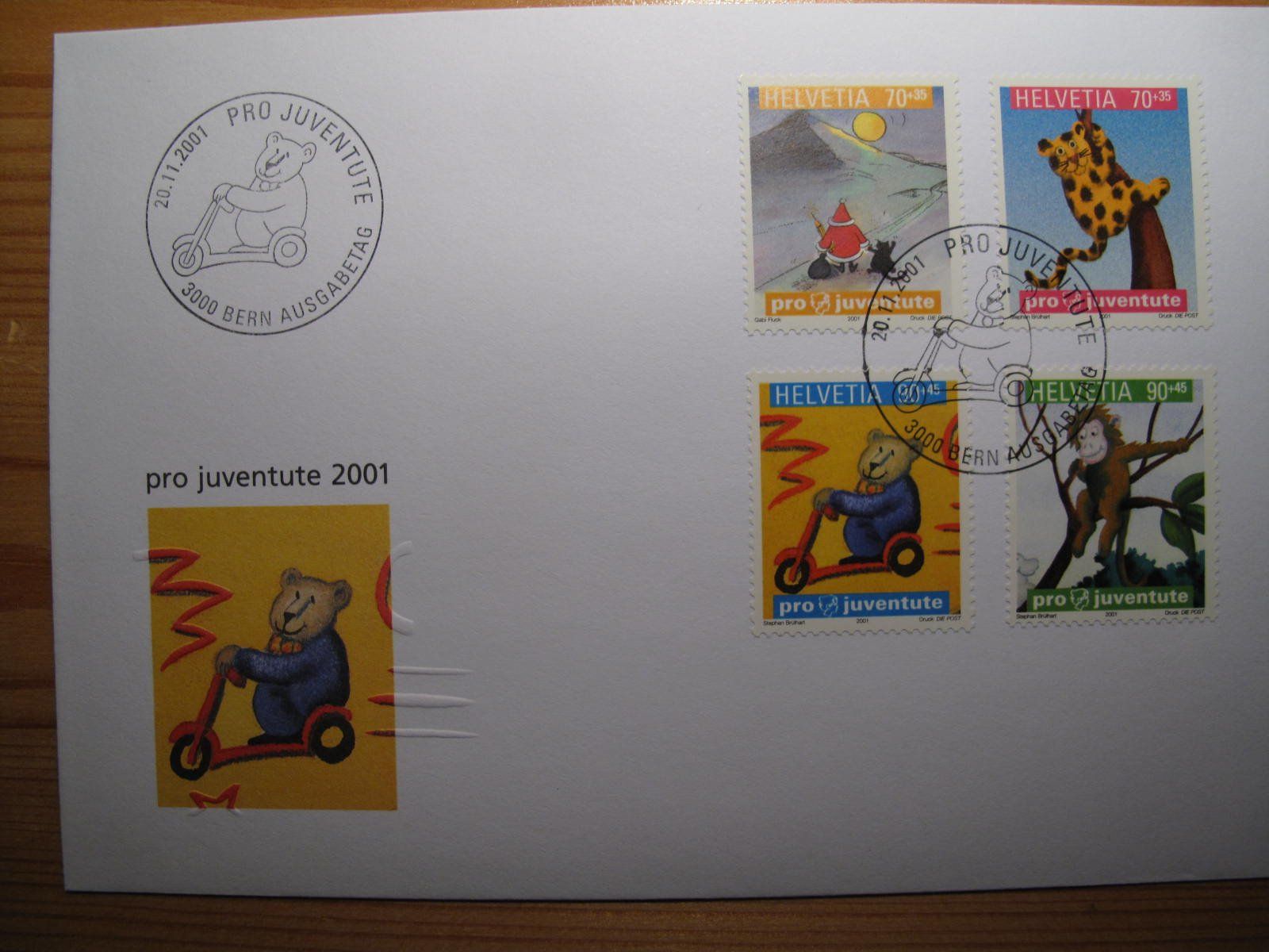 Tutti i francobolli: Pro Juventute 2001 FDC – Usato da Wil SG venduto da fva01