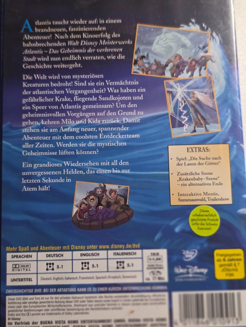 Tutti i DVDs: Atlantis: Die Rückkehr DVD – Usato da Niederbipp venduto da Tamara15101995 1
