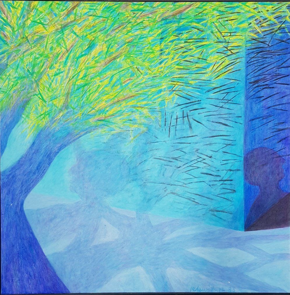 Dipinti: Peter Widmer " Laute Stille " Schweizer Kunst – Usato da Horw venduto da Kunstreich7