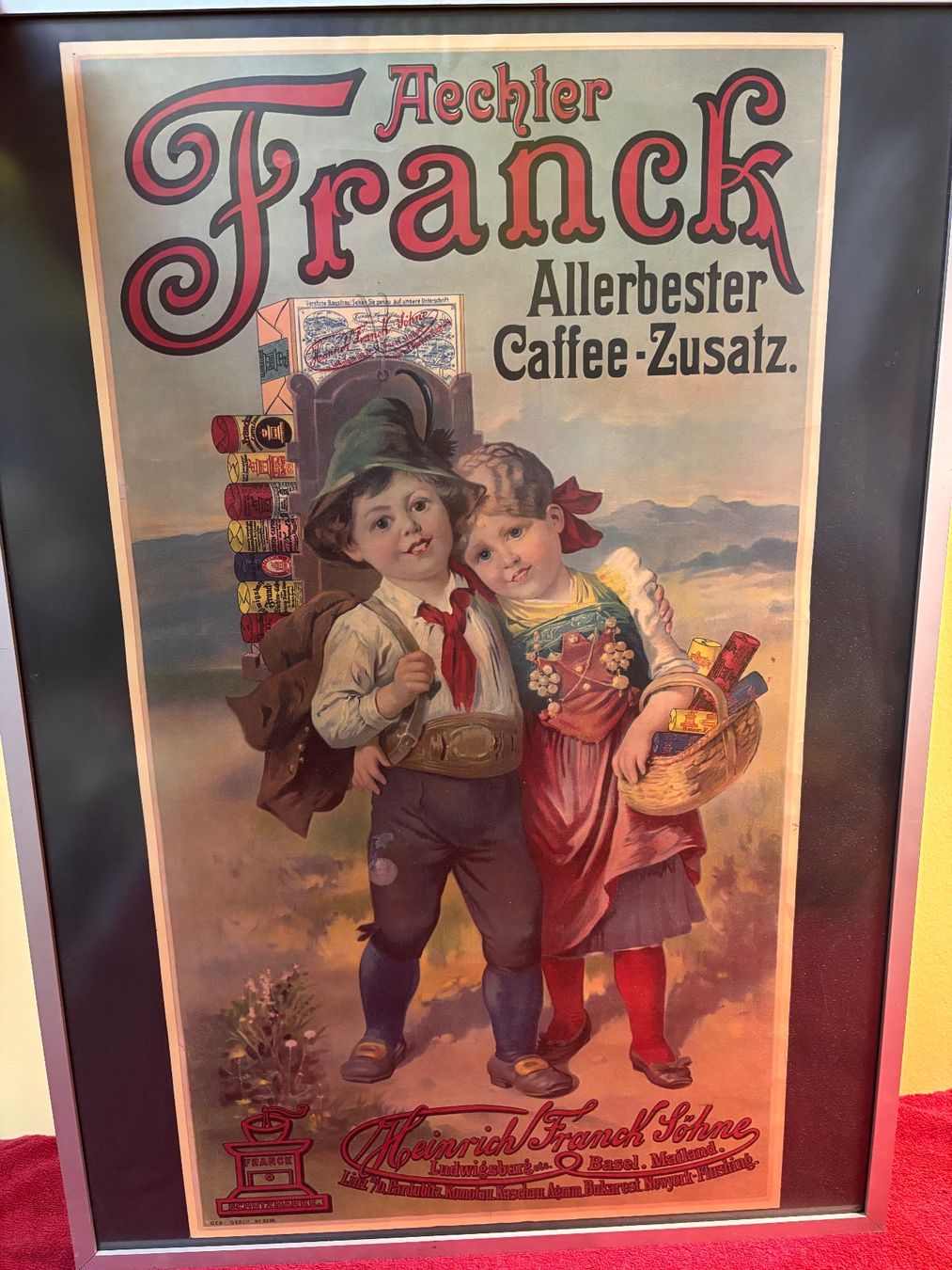 Foto & Immagini: Aechter Frank allerbester Caffee-Zusatz Plakat gerahmt – Usato da Hindelbank venduto da brm_72zv 1