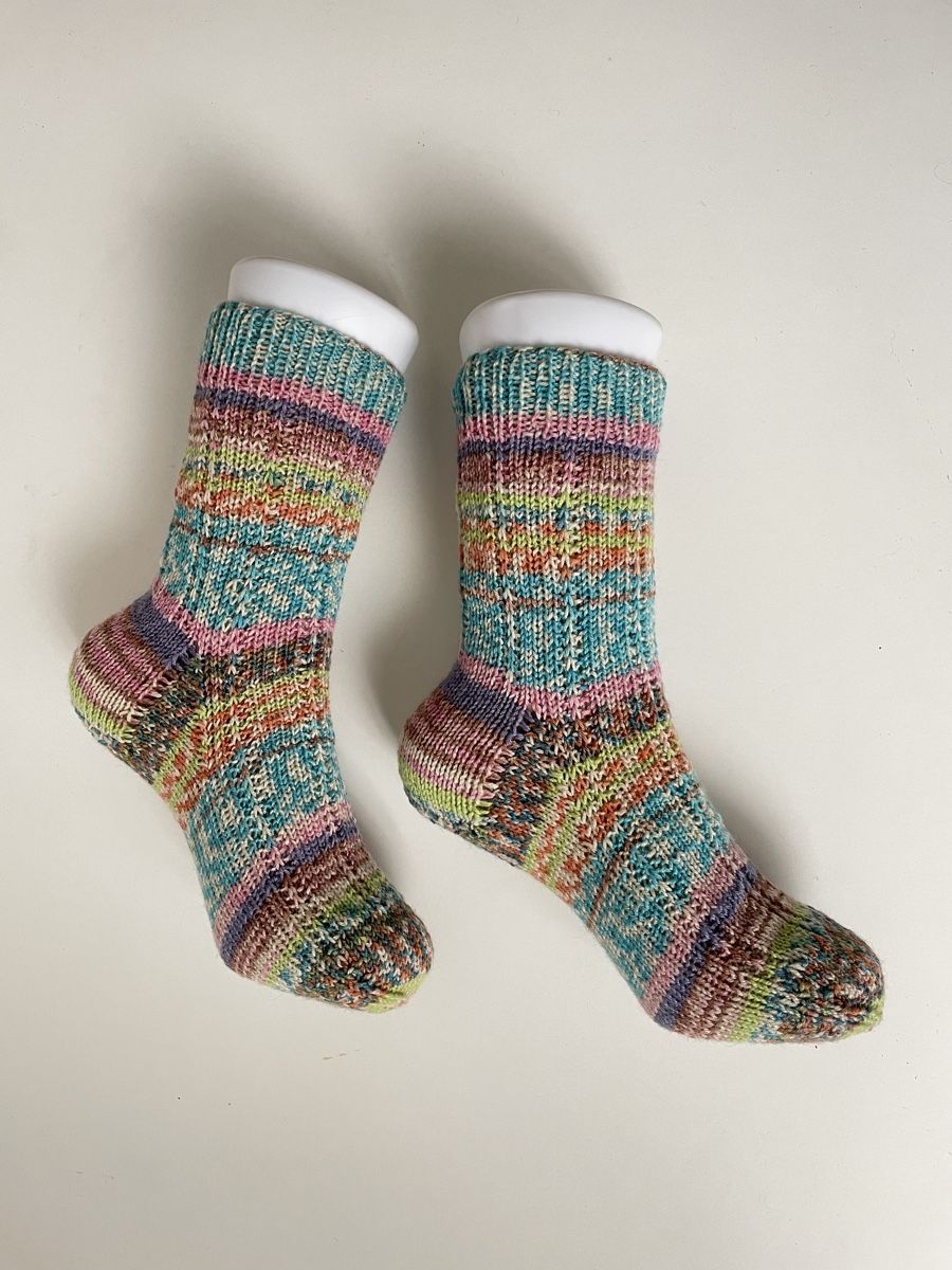 Calze: Handgestrickte Socken, Grösse 38/39, Wintersaison – Nuovo e nell'imballaggio originale da Fislisbach venduto da handglismet