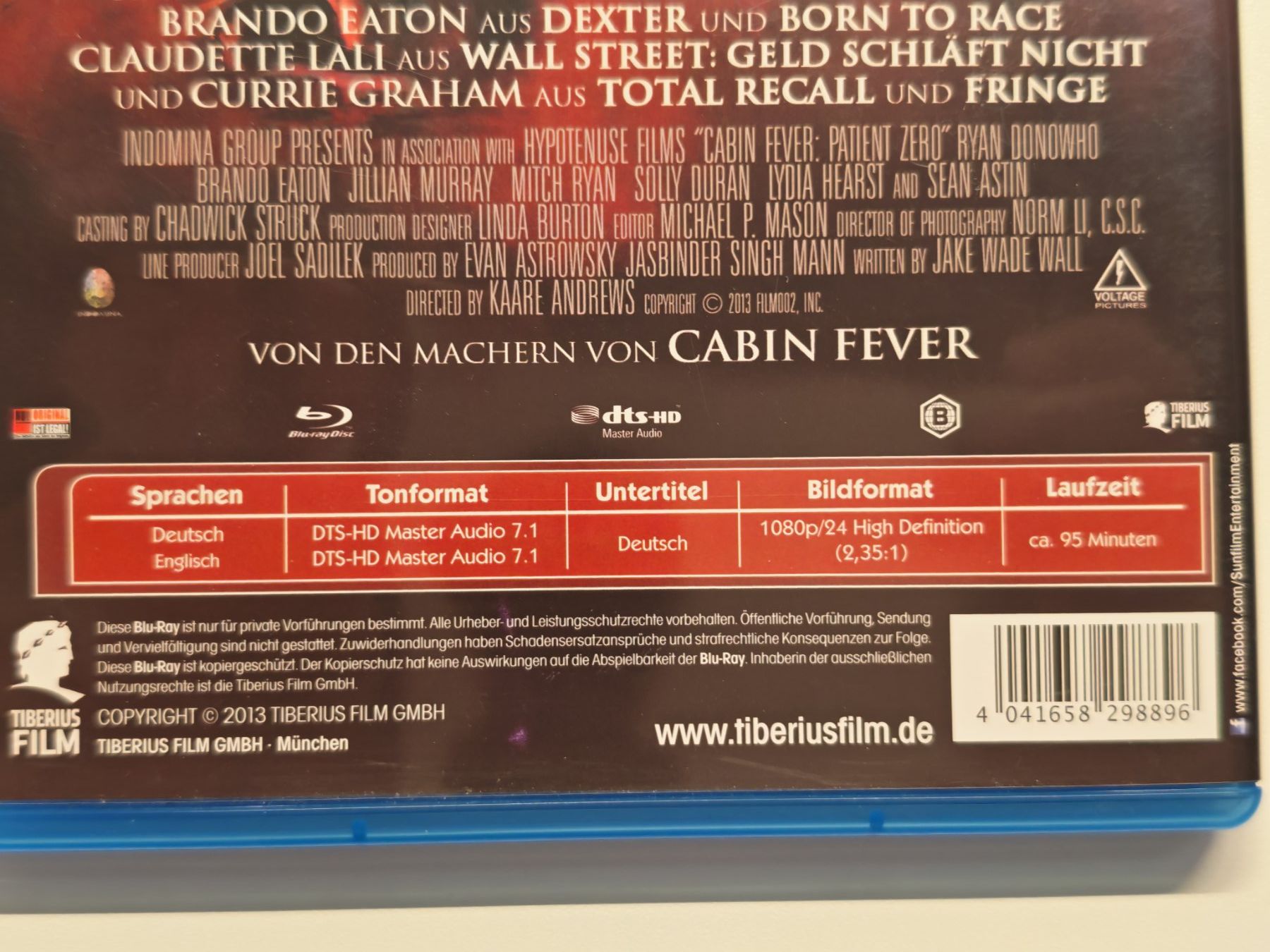 Tutti i DVDs: Cabin Fever 3 - Patient Zero - Uncut – Usato da Liestal venduto da Kratzilla 3