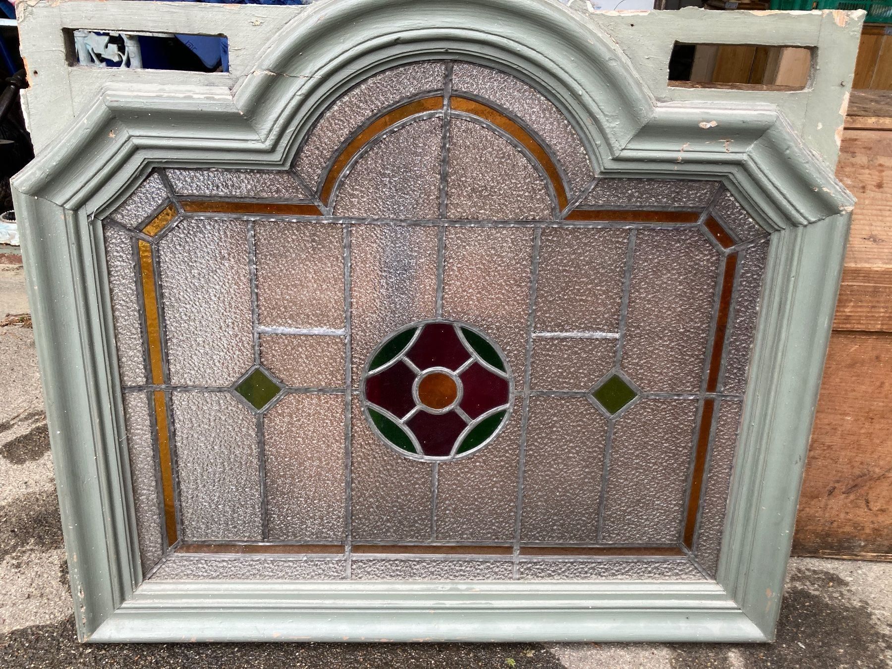 Finestre: Antikes bleiverglastes Fenster ca 1910 – Usato da Buchs ZH venduto da JPK7