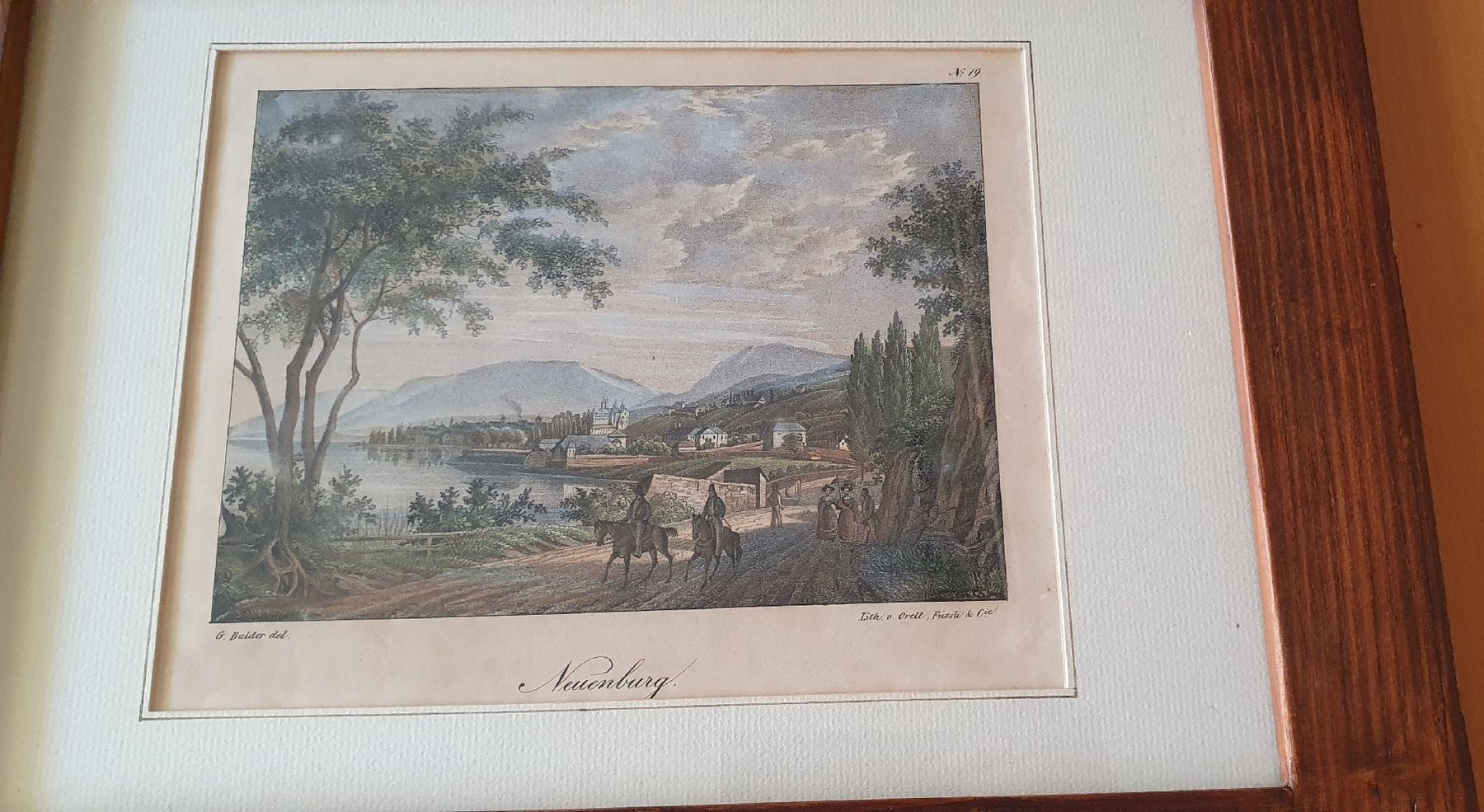 Arts picturaux & lithographies: Bild - Neuenburg, Farb-Lithographie – D'occasion à Kreuzlingen par Rschweiz1 1