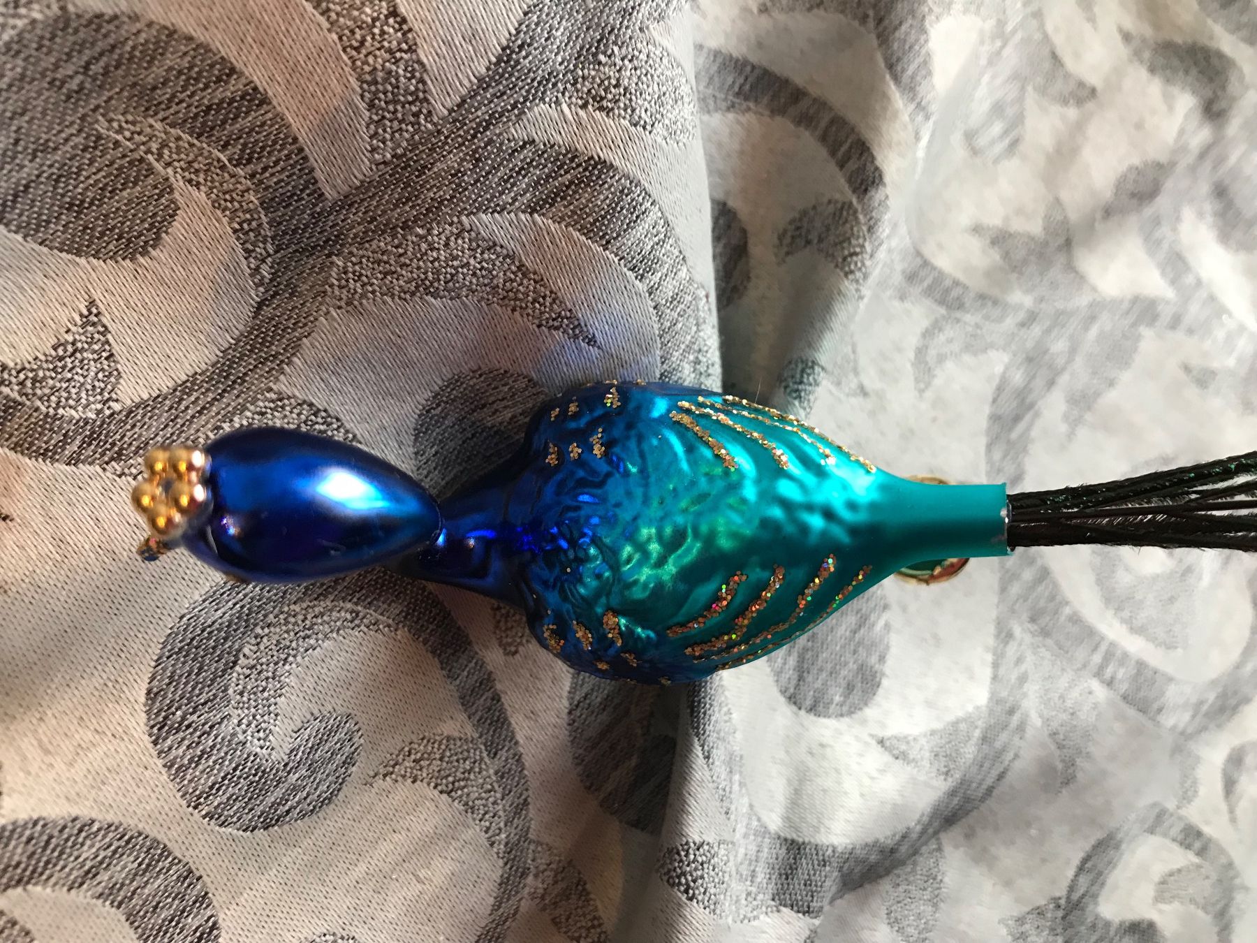 Alle Dekorationen: Pfau blau-Türkis Vogel Christbaumschmuck – Neu und originalverpackt aus Alpnach Dorf von marvo 6