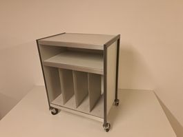 Vintage Rollmöbel Korpus Sideboard Industrieregal