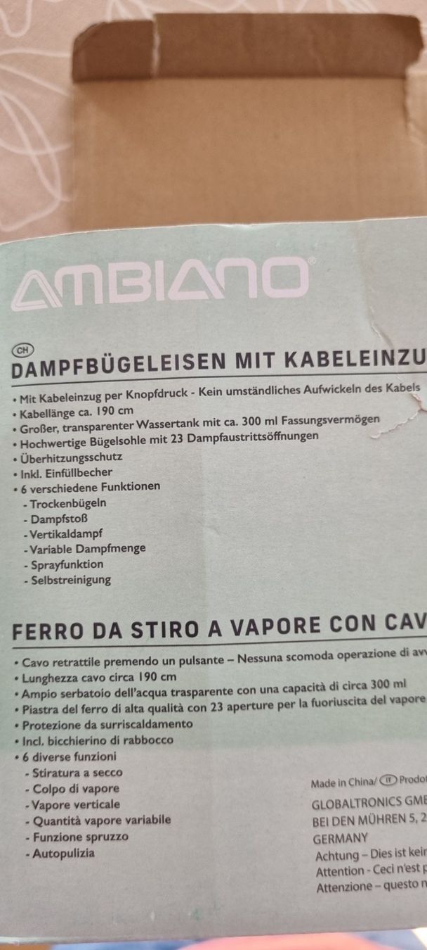 Bügeleisen: Dampfbügeleisen – Neu (gemäss Beschreibung) aus egliswil von Maggy6 2