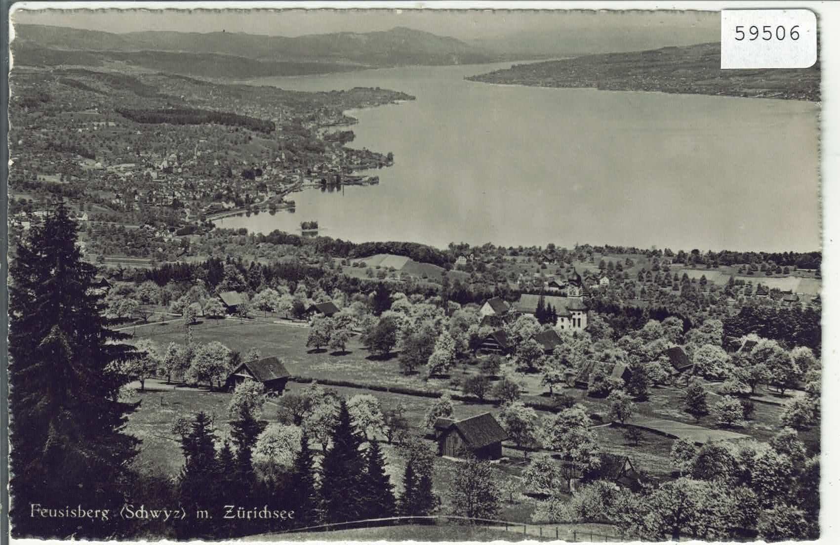 Ansichtskarten: Feusisberg mit Zürichsee – Gebraucht aus Ettingen von Kartenplanet