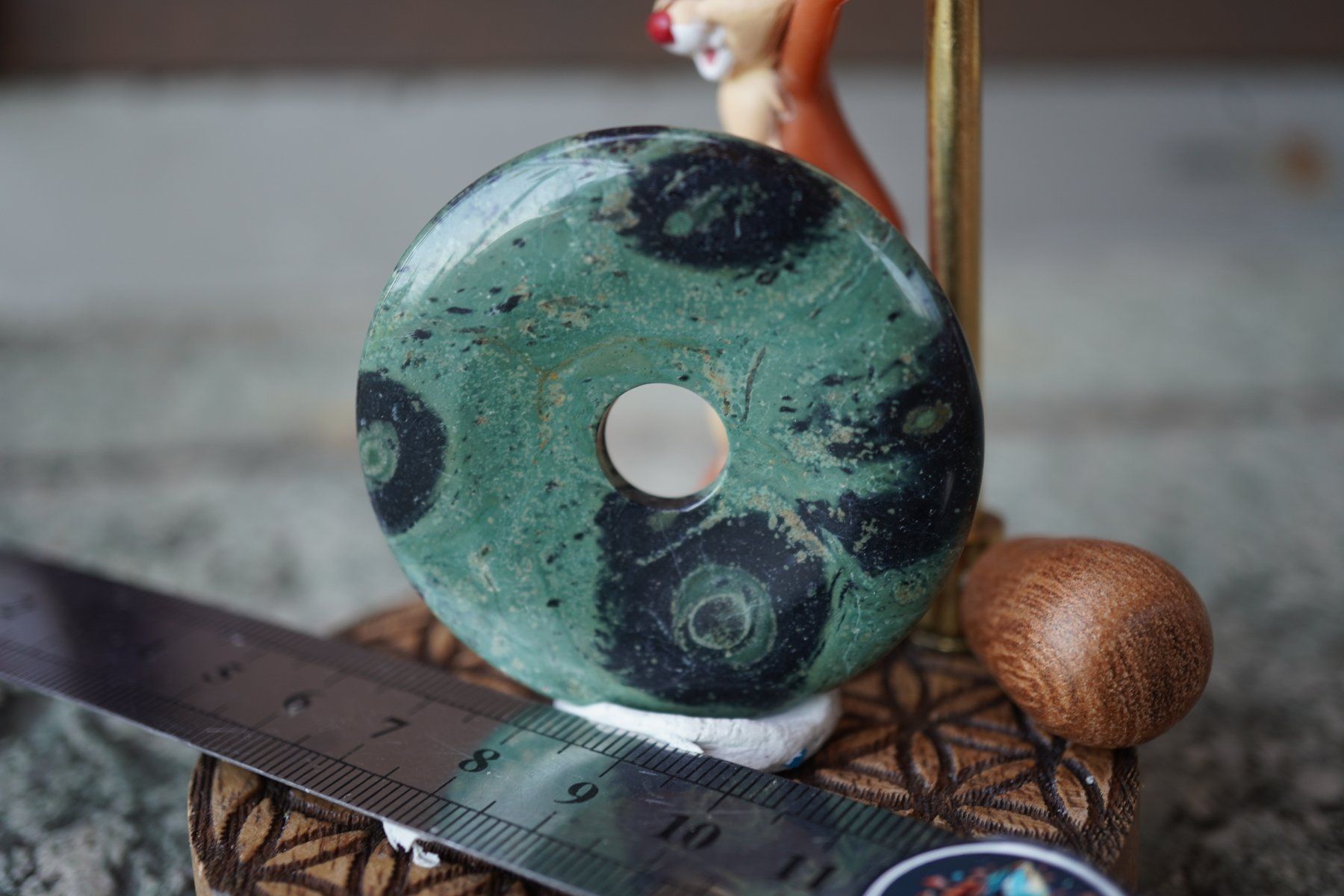 Minerali & Pietre curative: Kambaba    Jasper  Pi Scheibe  ca 50mm   ab  1.-     Räumung – Nuovo e nell'imballaggio originale da Eschenbach SG venduto da topstone 5