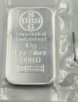 Silberbarren 10 gr UBS fine silver 999.0  neuf 