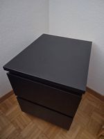 2x Kullen Ikea Nachttisch schwarz