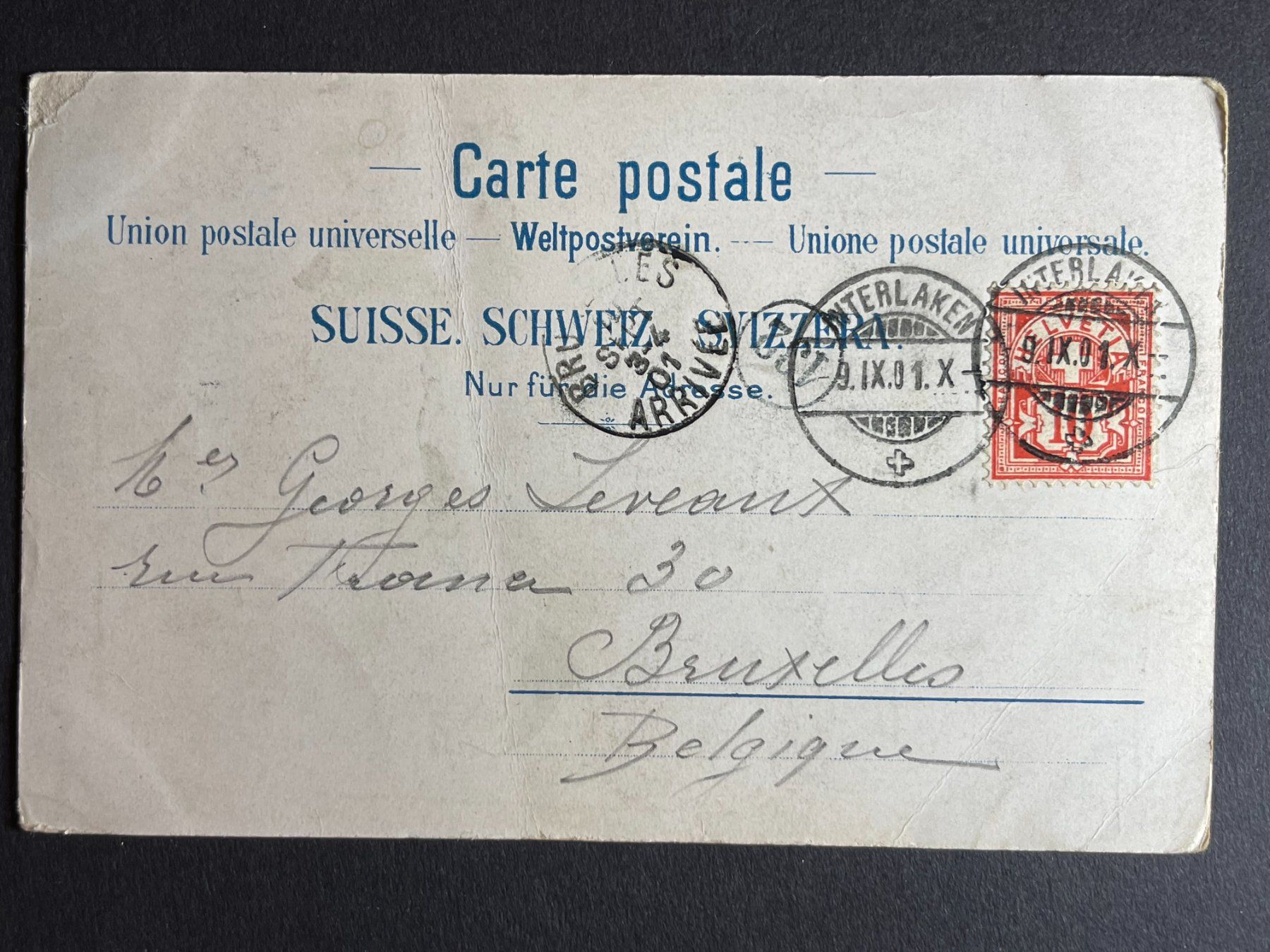 Cartoline postali: Aareschlucht - 1901 – Usato da Steg VS venduto da _vinci_ 1