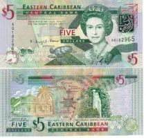 Elizabth  Caribien 5 Dollar 2003 unz