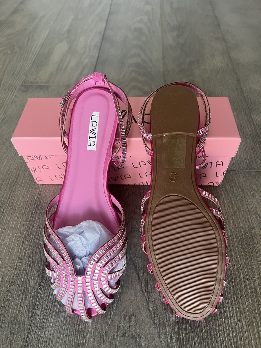 Scarpe da donna: Pink Strass Sandals – Nuovo e nell'imballaggio originale da Sonvico venduto da gborella 1