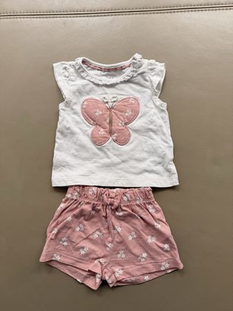 C&A Baby Girl Summer Outfit Set, Size 62, 2-3 Months