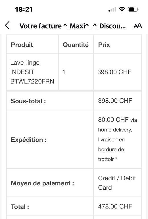 Lavatrici: Lave linge Indesit – Usato da Genève venduto da cor_c92y 1