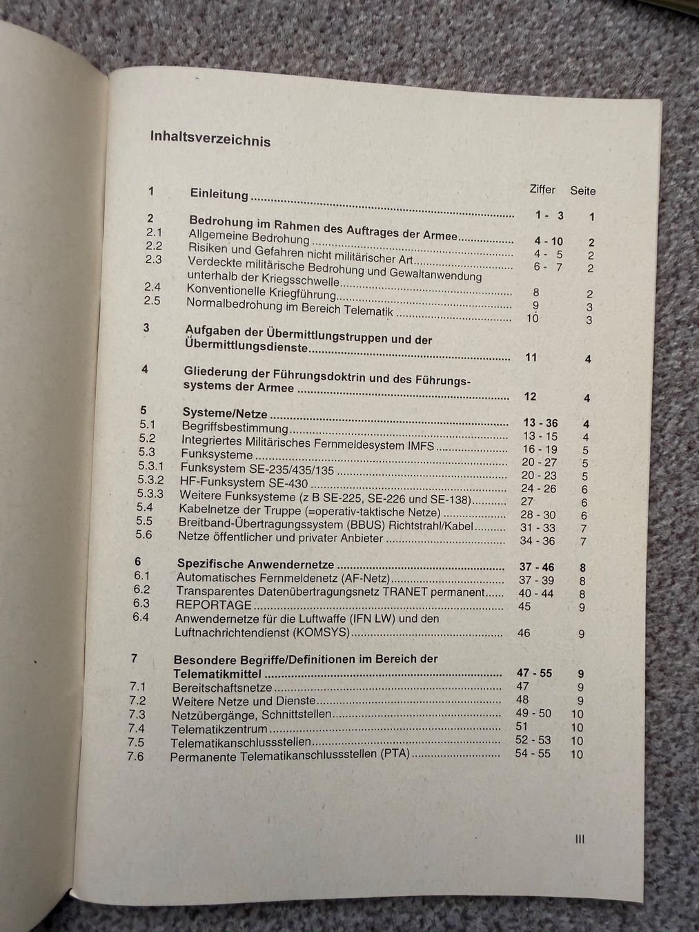 Bücher: 5 Reglemente Übermittlungstruppen - Schweizer Armee – Gebraucht aus Brütten von Hst1 2