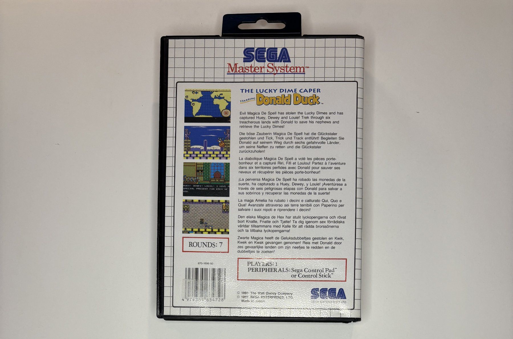 Sega Giochi: SMS - The Lucky Dime Caper - Starring Donald Duck – Usato da Allschwil venduto da Bullach 2