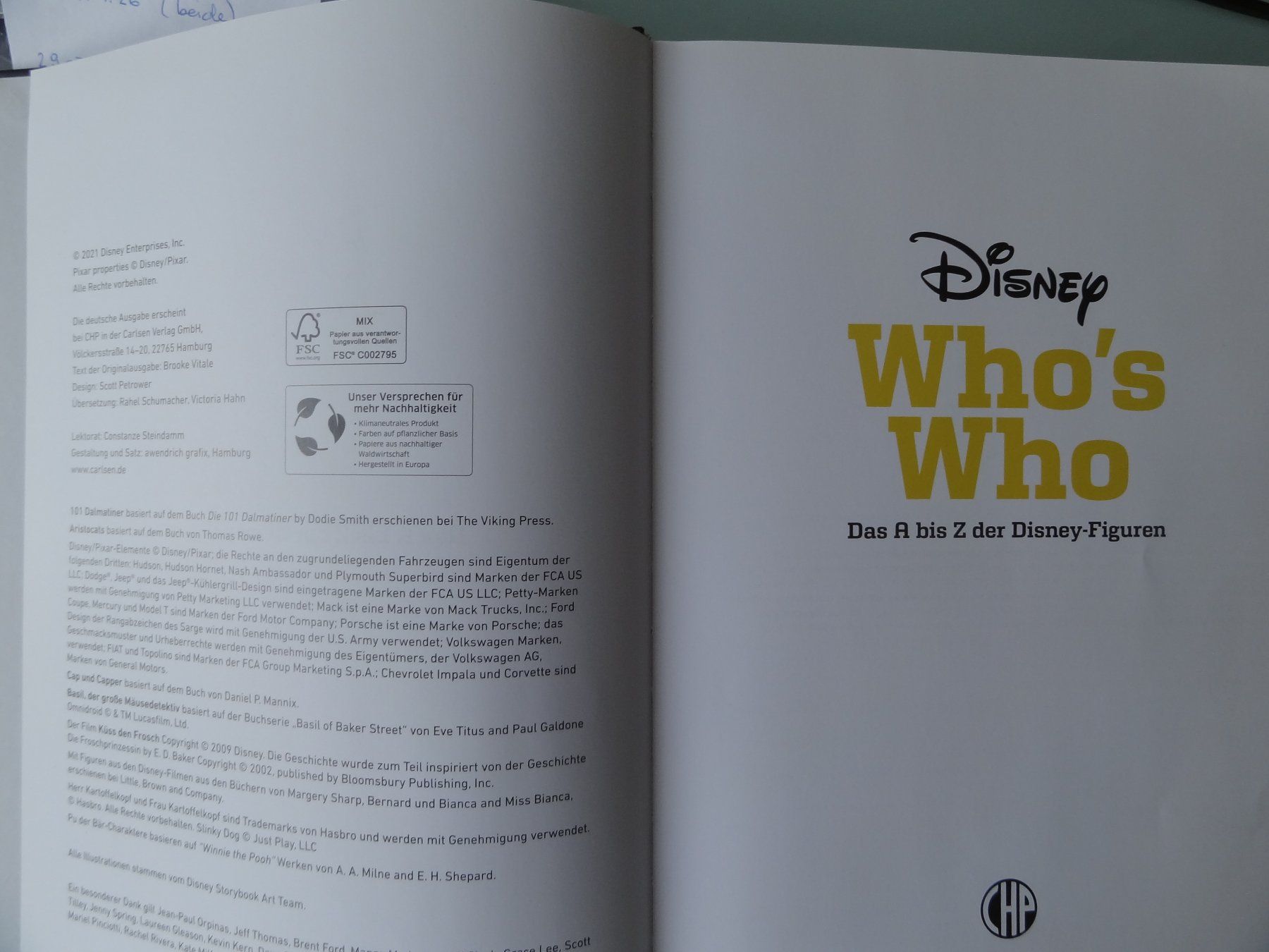 Livres: Disney Who's Who – Neuf (Voir description) à Hinterkappelen par 5CH 2