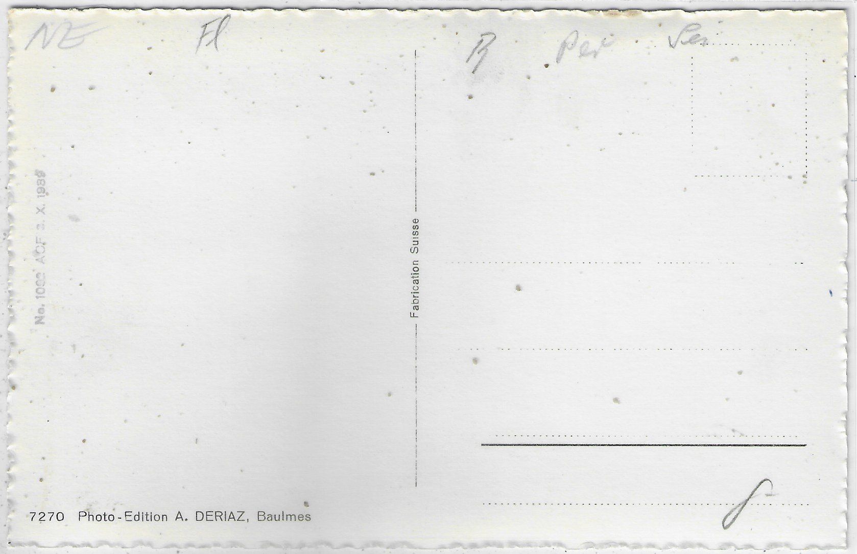 Cartoline postali: Motiers - Val de Travers - Vue generale – Usato da Ettingen venduto da Kartenplanet 1