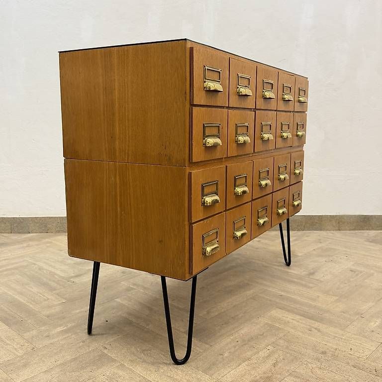 Cassettiere: Mid Century Apothekerschrank – Usato da basel venduto da vintory.ch 3
