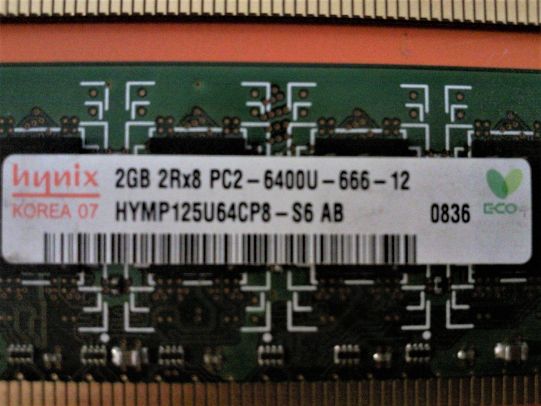 Memoria / RAM: 2 x HYMP125U64CP8-S6 AB – Usato da Berikon venduto da m1l3n 1