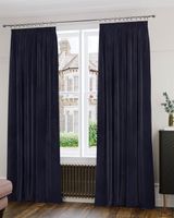 rideaux luxueux en velours bleu marine 128 x 229